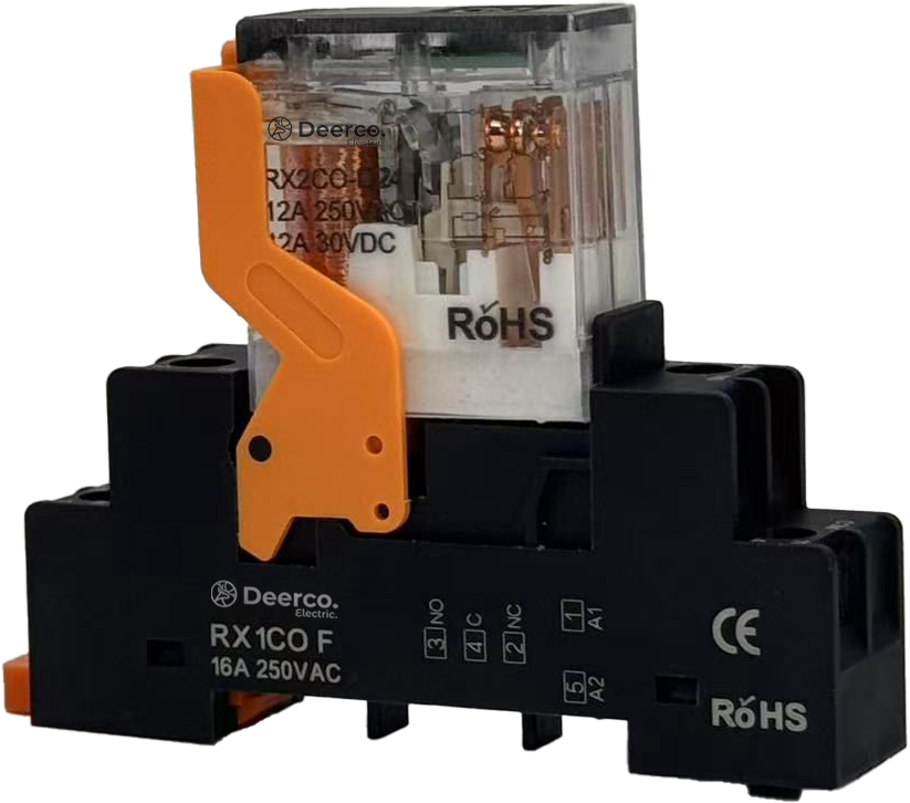 Derko Endüstriyel 220V AC 2 Kutup İğne Bacak Röle